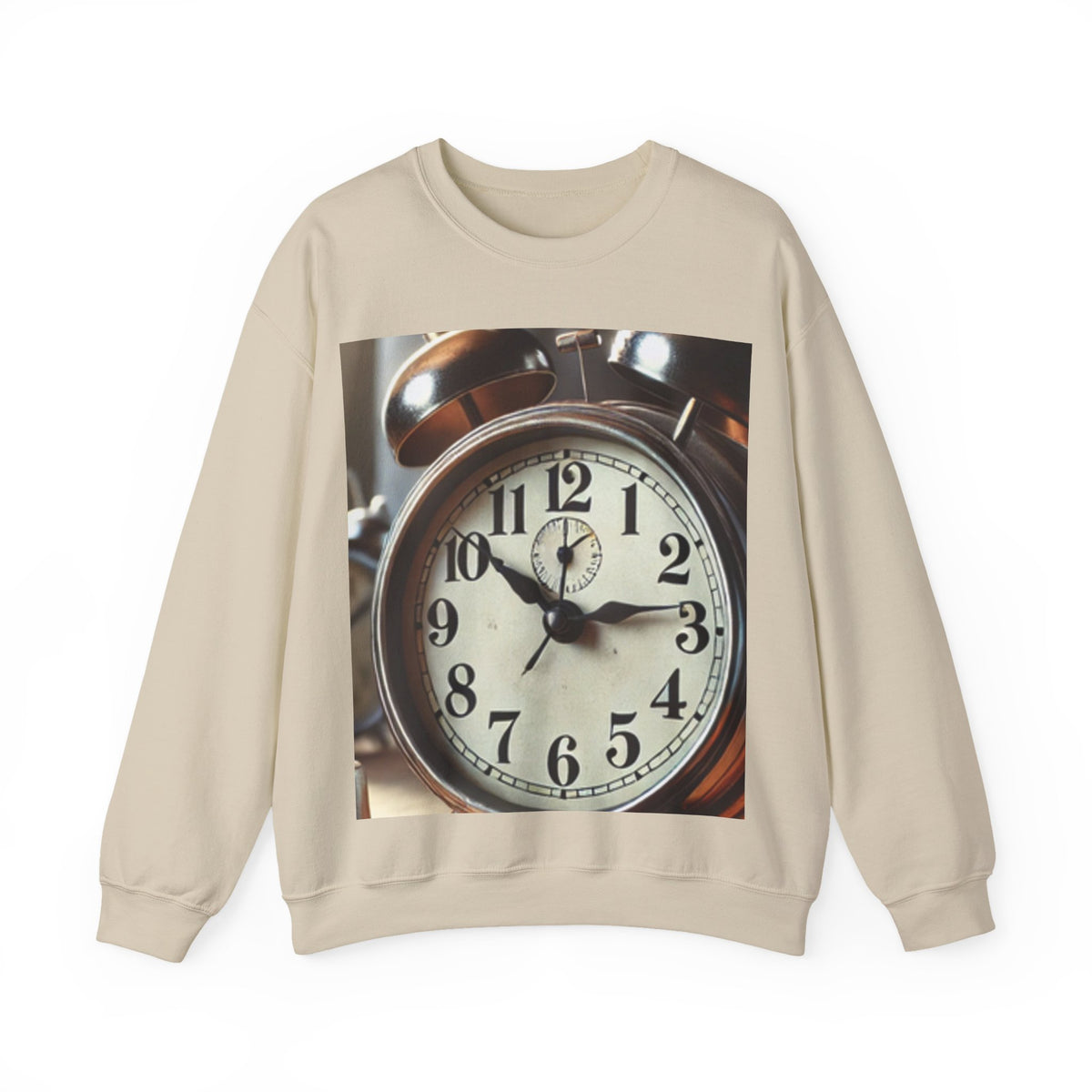 Vintage Alarm Clock Morning Routine Soft Sweatshirt