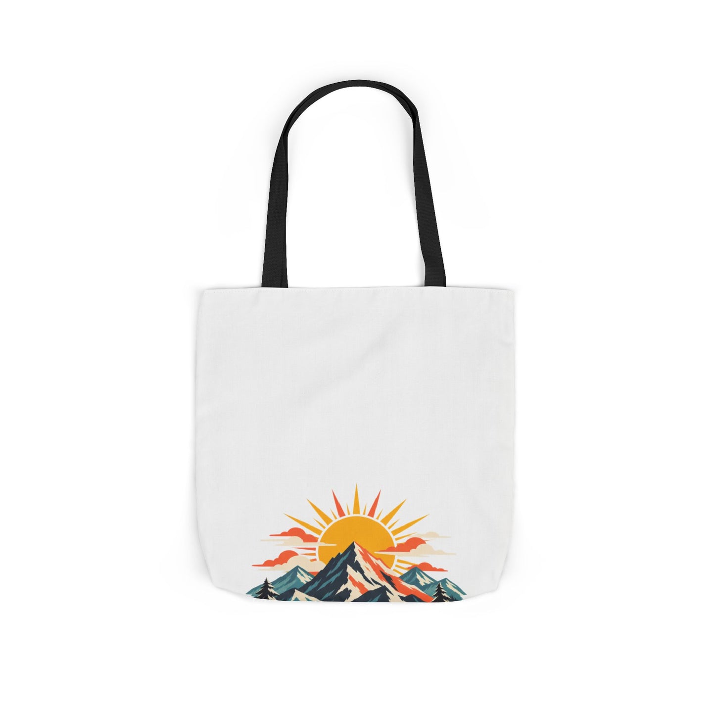 Alpine Sunrise River Mountain Adventure Tote Bag