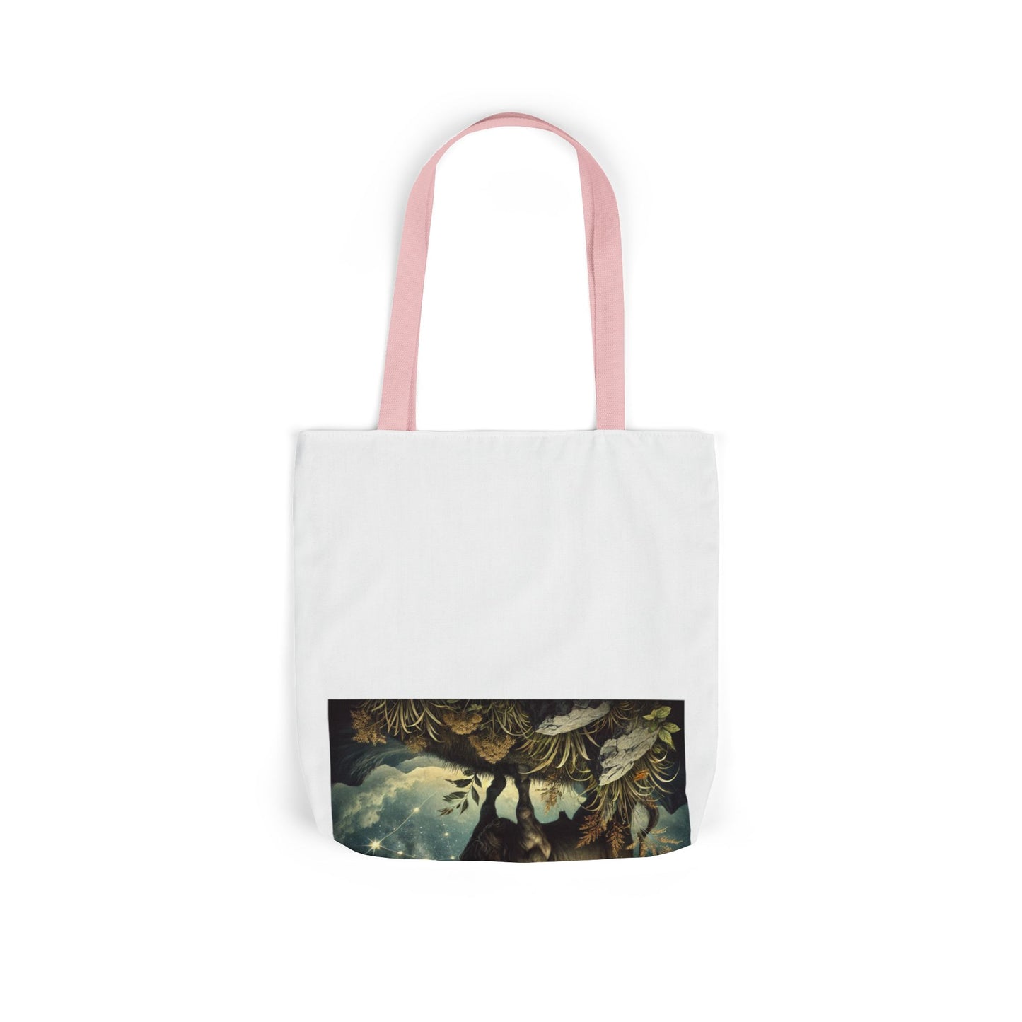 Taurus Bull Constellation Celestial Canvas Tote Bag