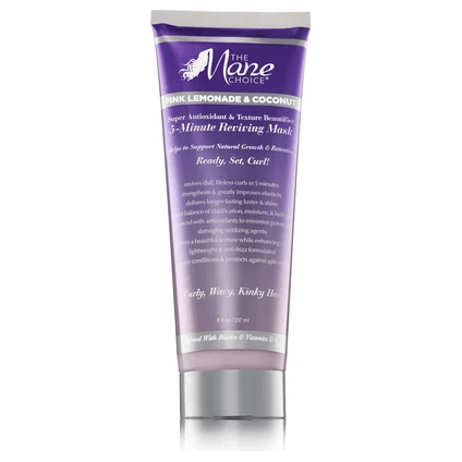 The Mane Choice Pink Lemonade & Coconut 5 Minute Reviving Mask Curl Reviver 8 oz
