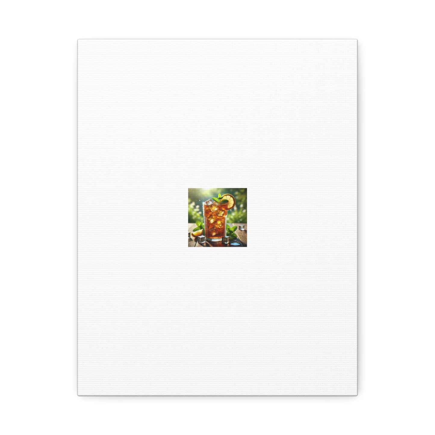 Sunlit Iced Tea Lemon Mint Kitchen Drink Canvas Wall Art