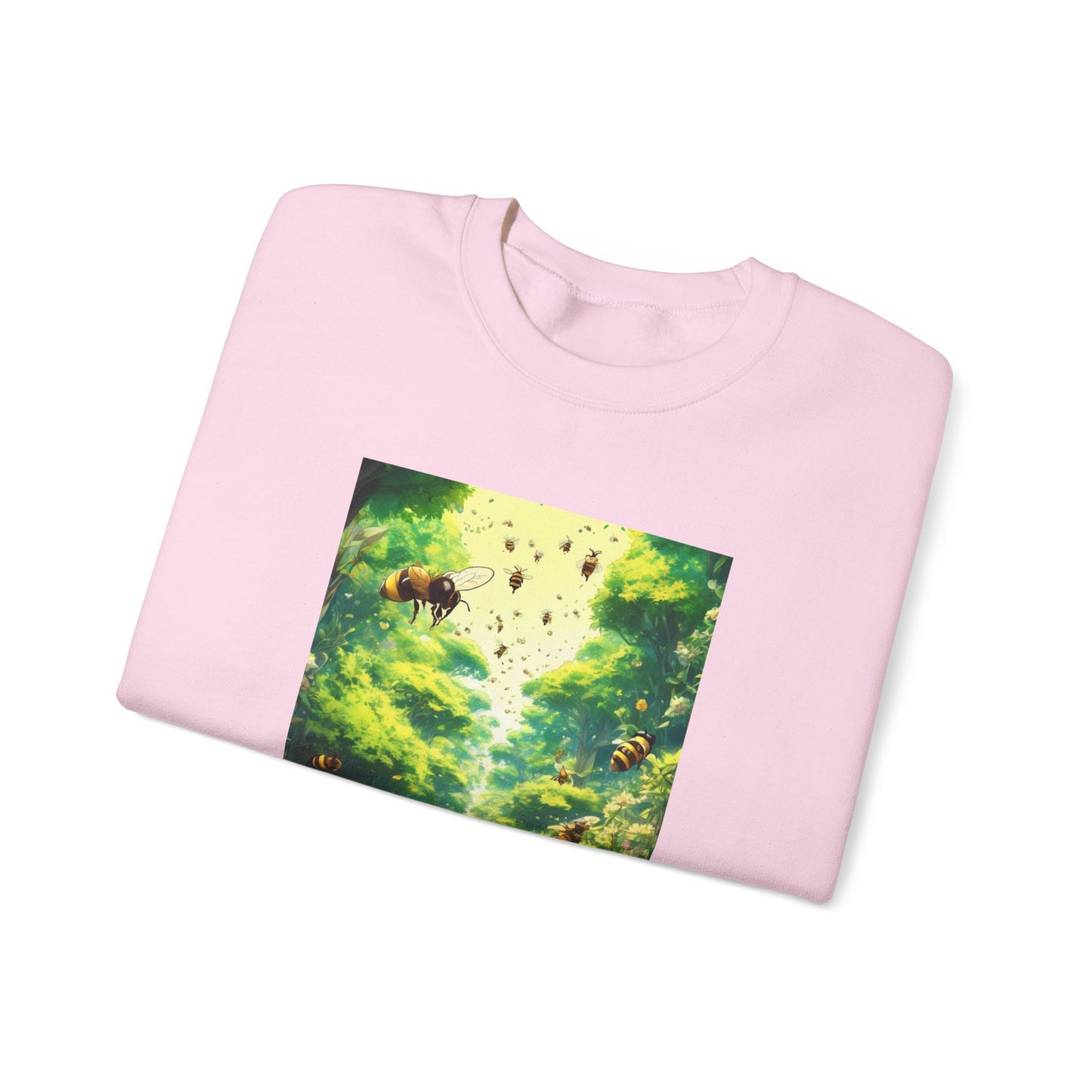 Bee Garden Explorer Anime Nature Art Sweatshirt