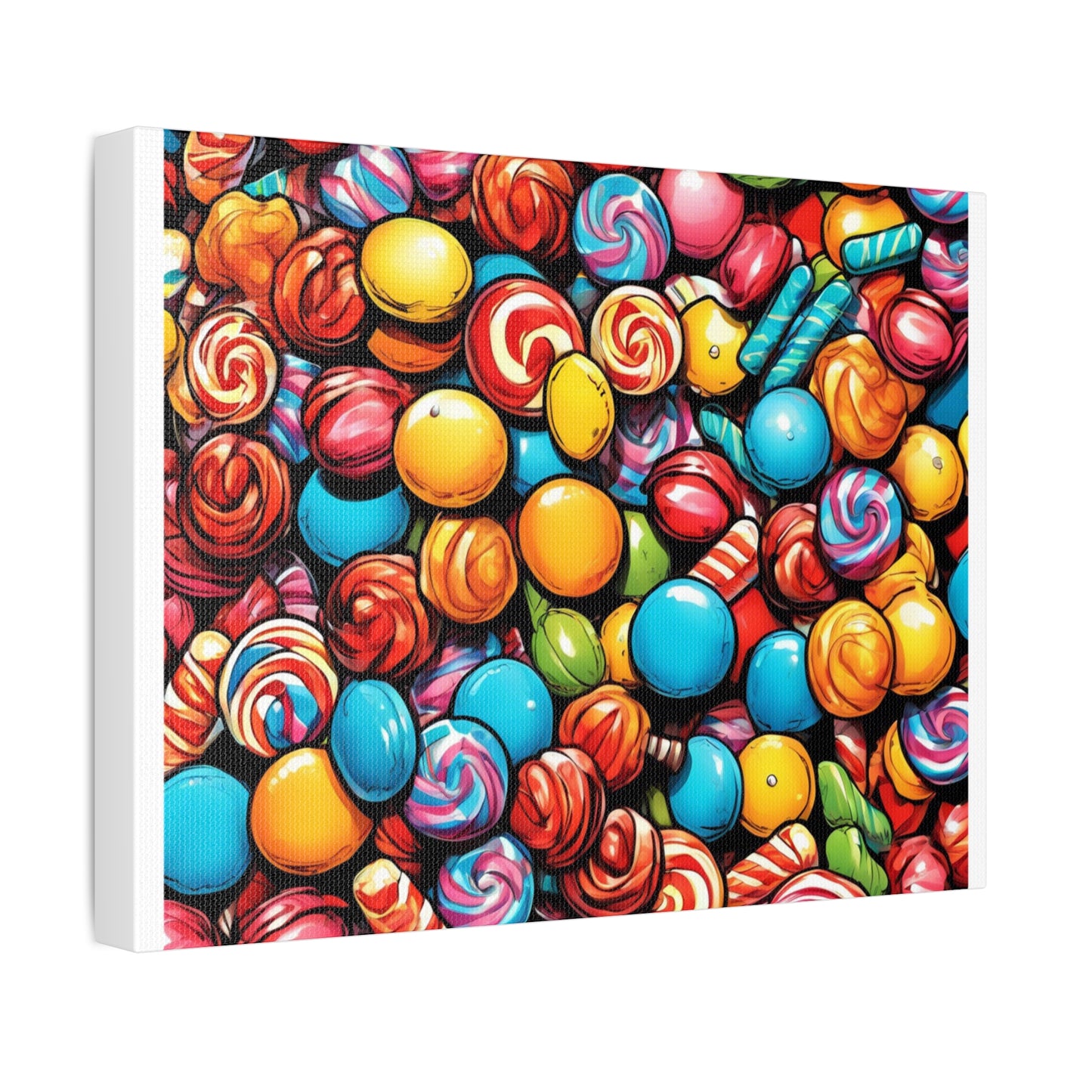 Colorful Candy Pattern Sweets Gift Art Canvas