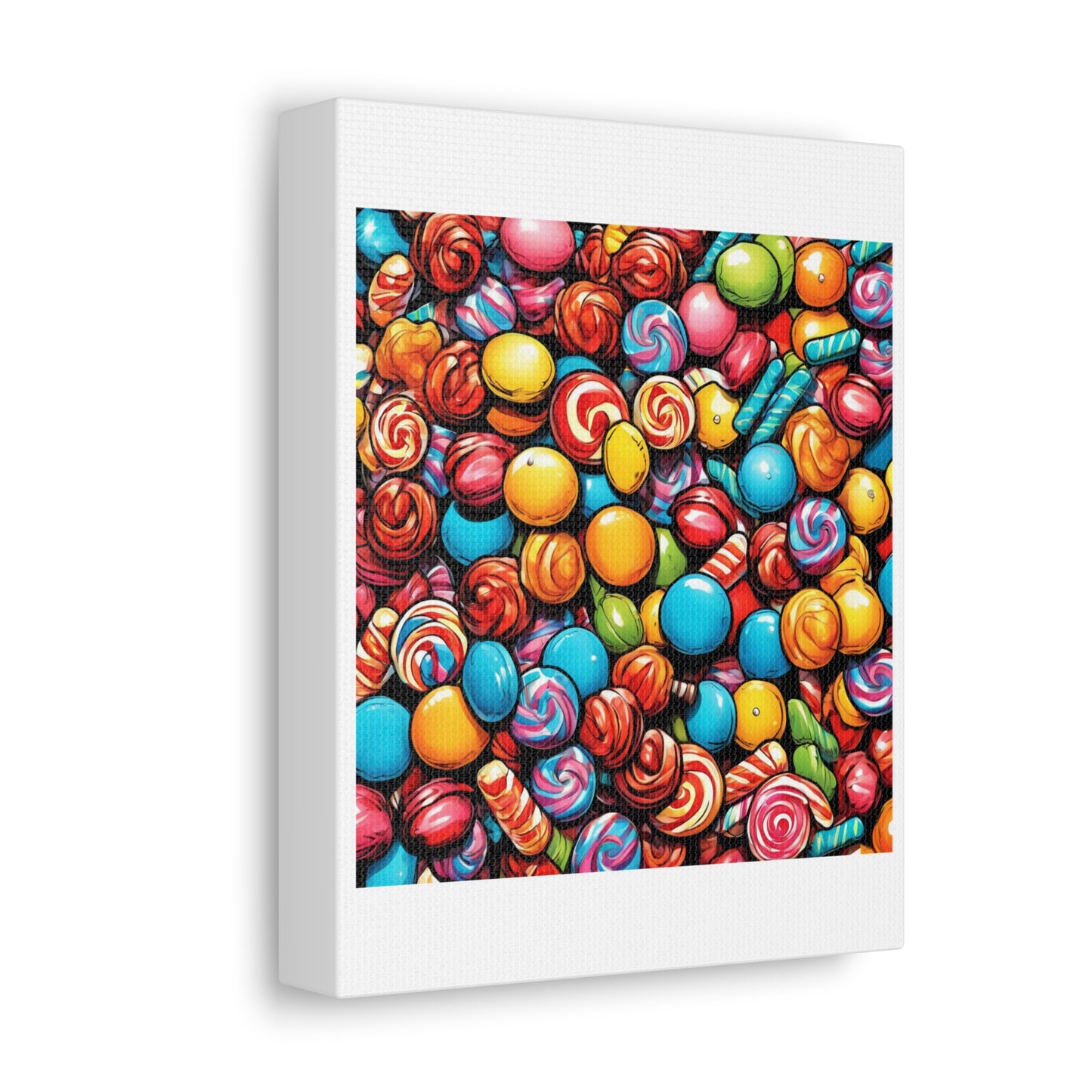 Colorful Candy Pattern Sweets Gift Art Canvas