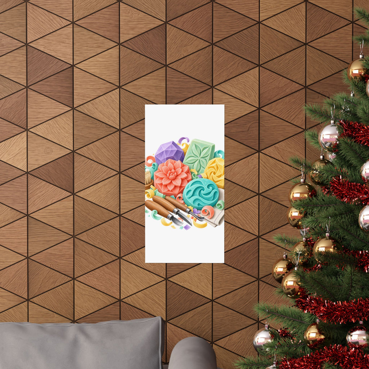 Colorful Soap Carving Workshop Poster