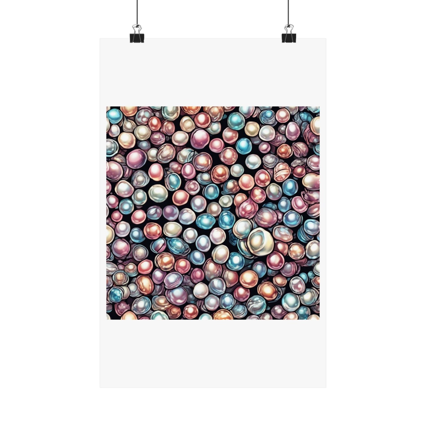 Pearl Bubble Pattern Abstract Gift Art Poster