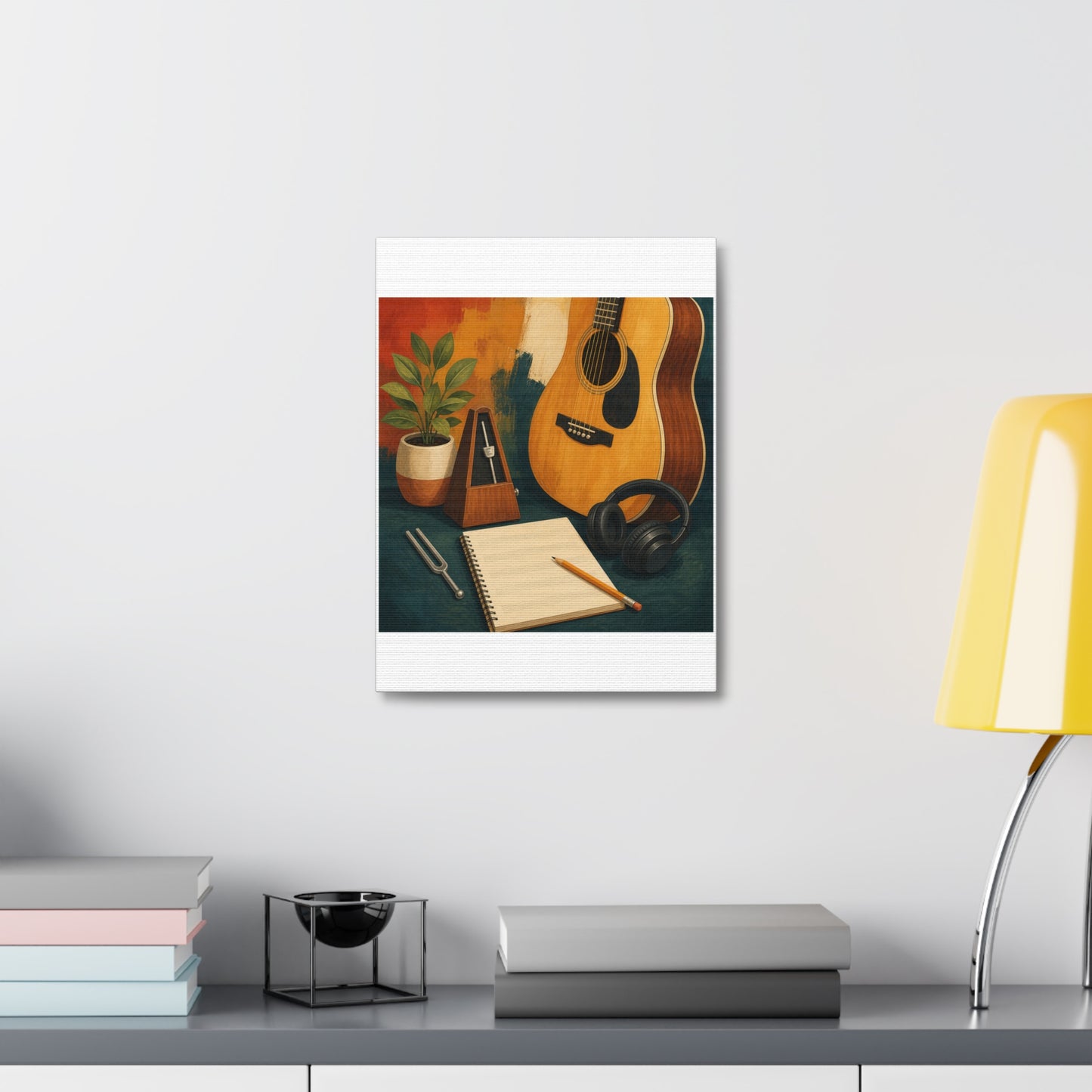 Warm Music Practice Hobby Canvas Art