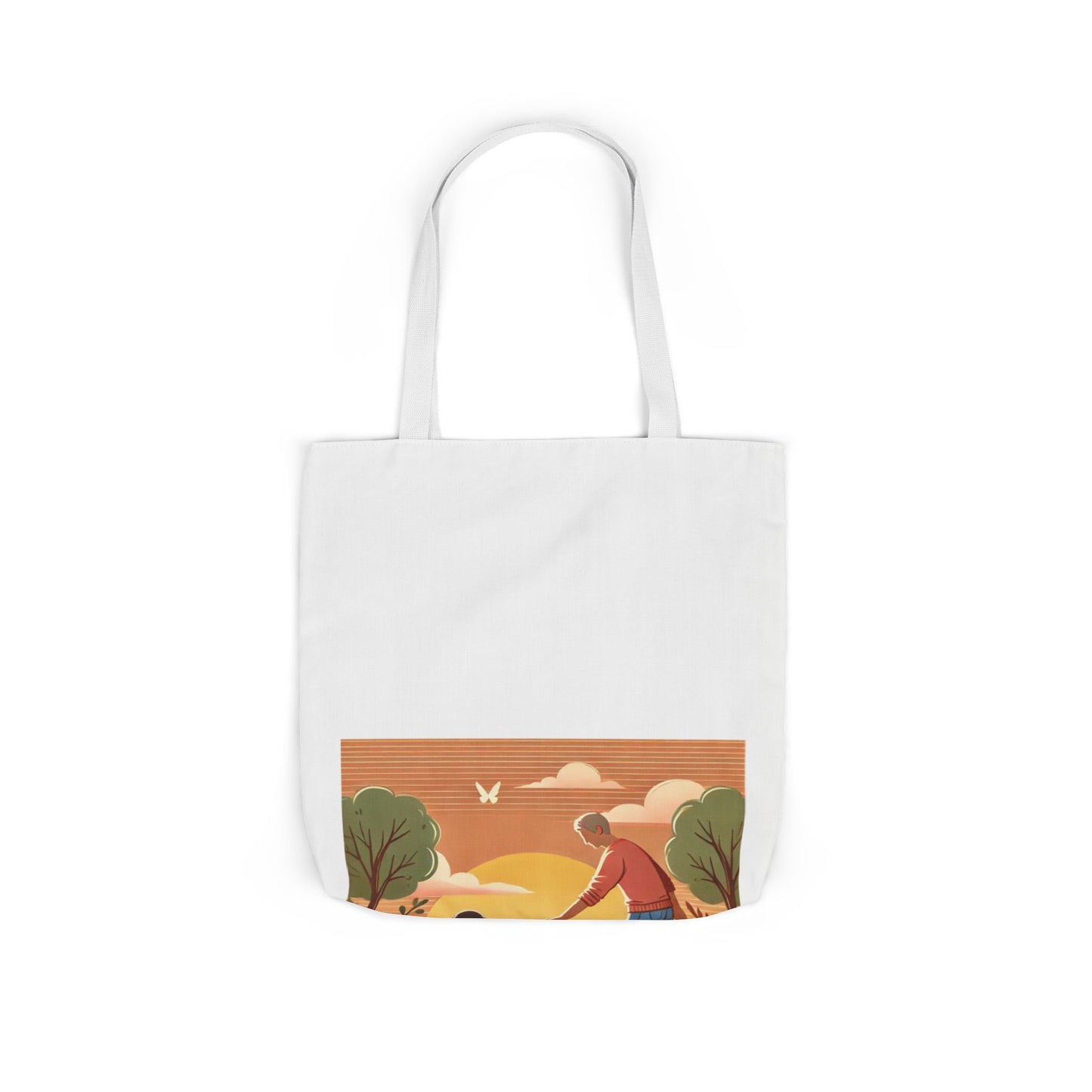 Helping Hands Sunset Garden Canvas Tote Bag