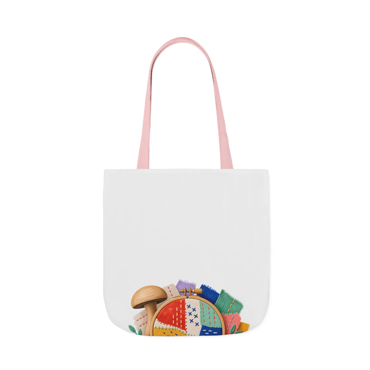 Colorful Visible Mending Workshop Tote Bag