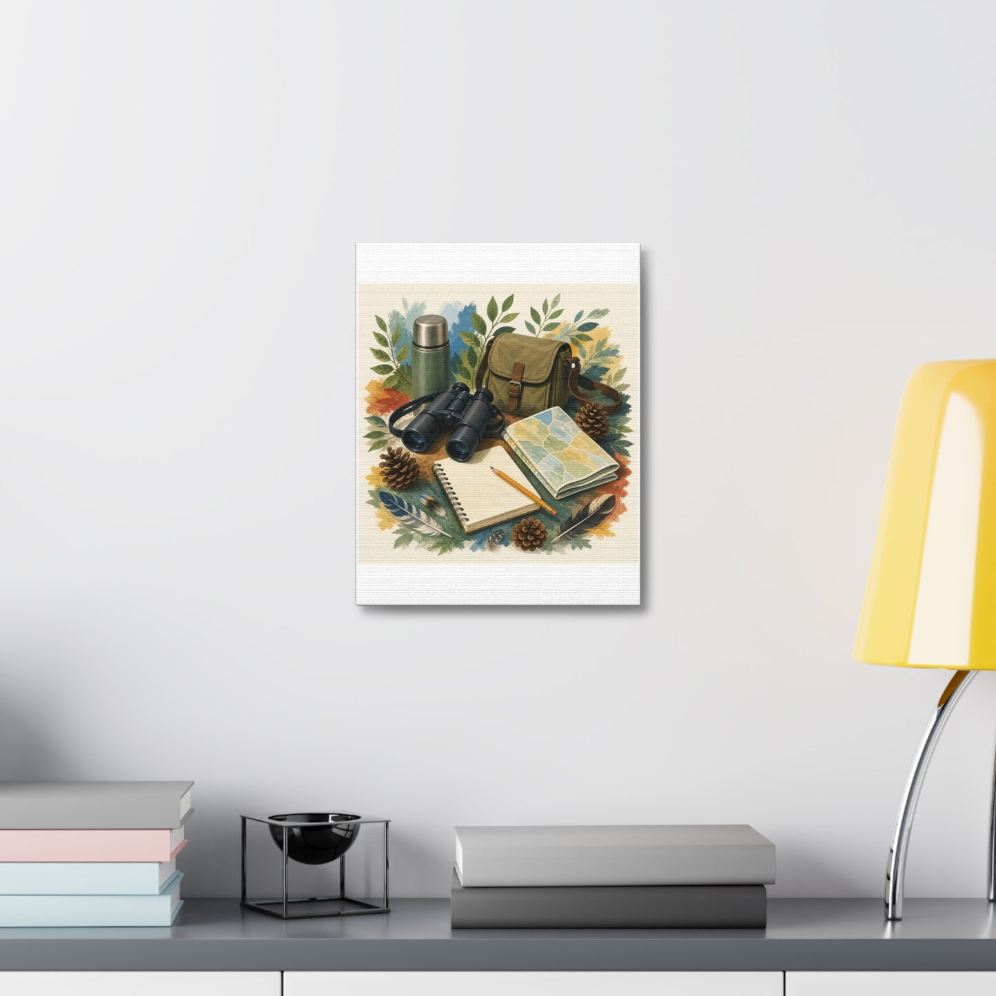 Peaceful Birdwatching Hobby Art Canvas Art