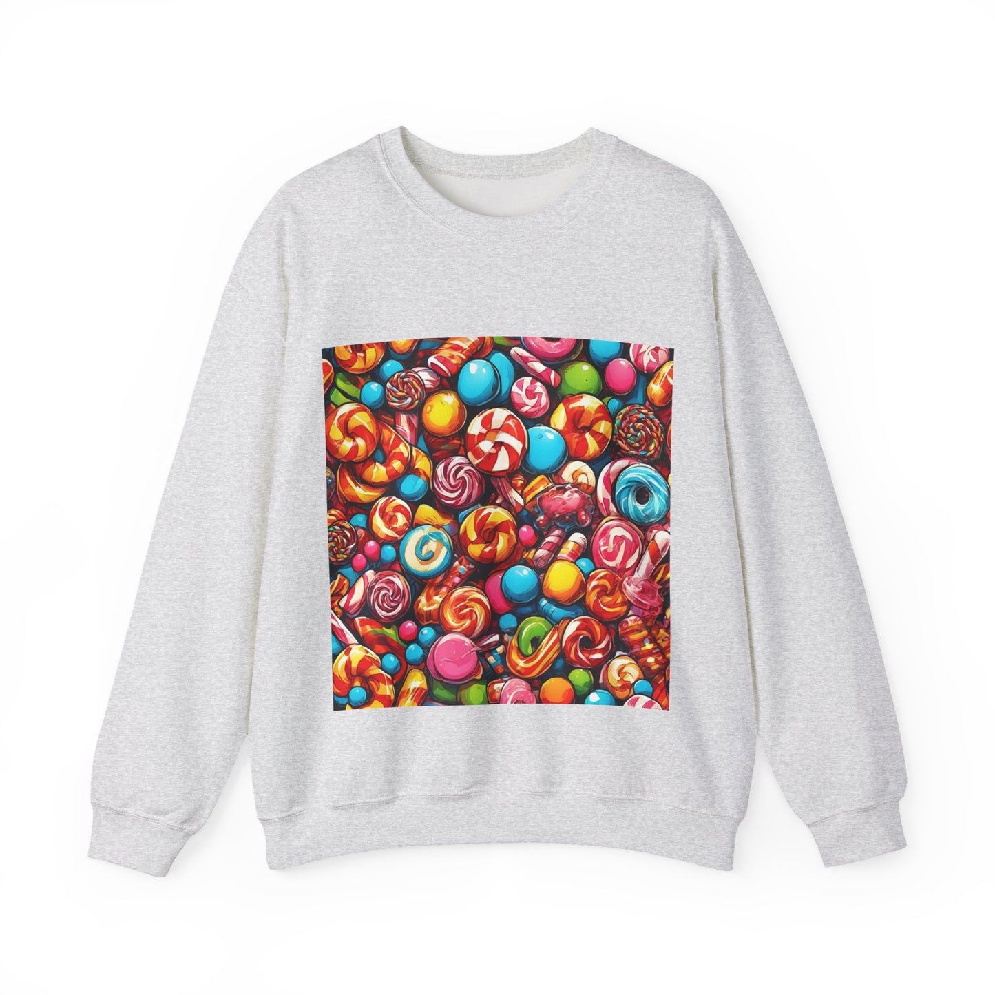 Colorful Candy and Lollipop Pattern Sweatshirt