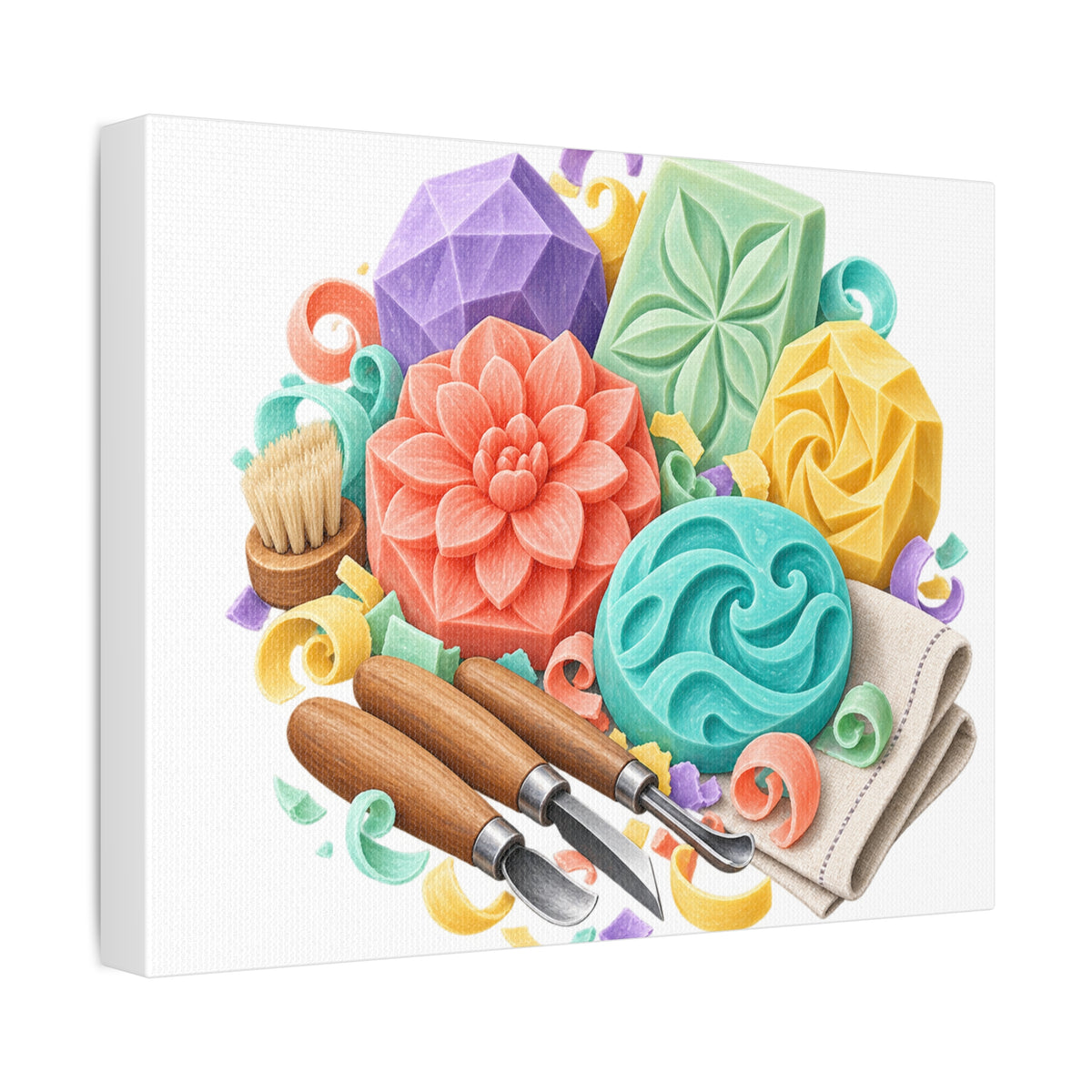 Colorful Soap Carving Workshop Canvas