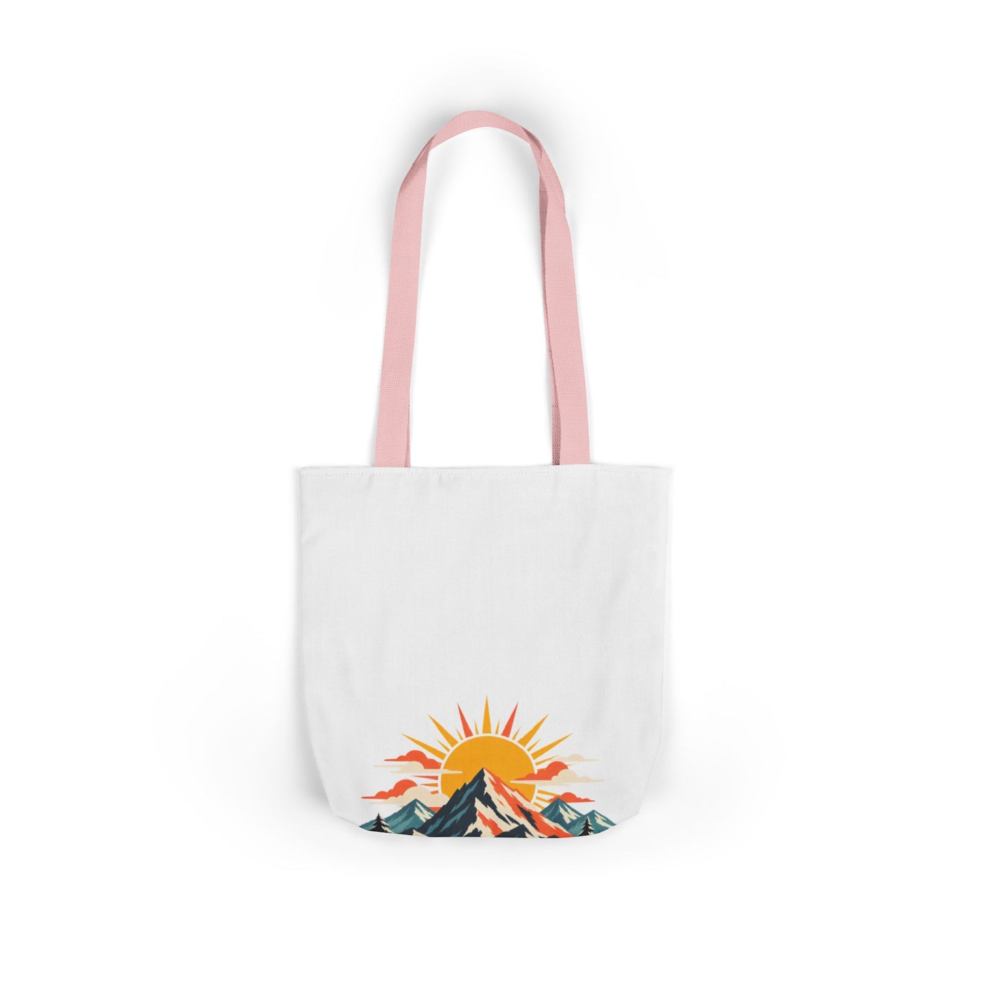 Alpine Sunrise River Mountain Adventure Tote Bag
