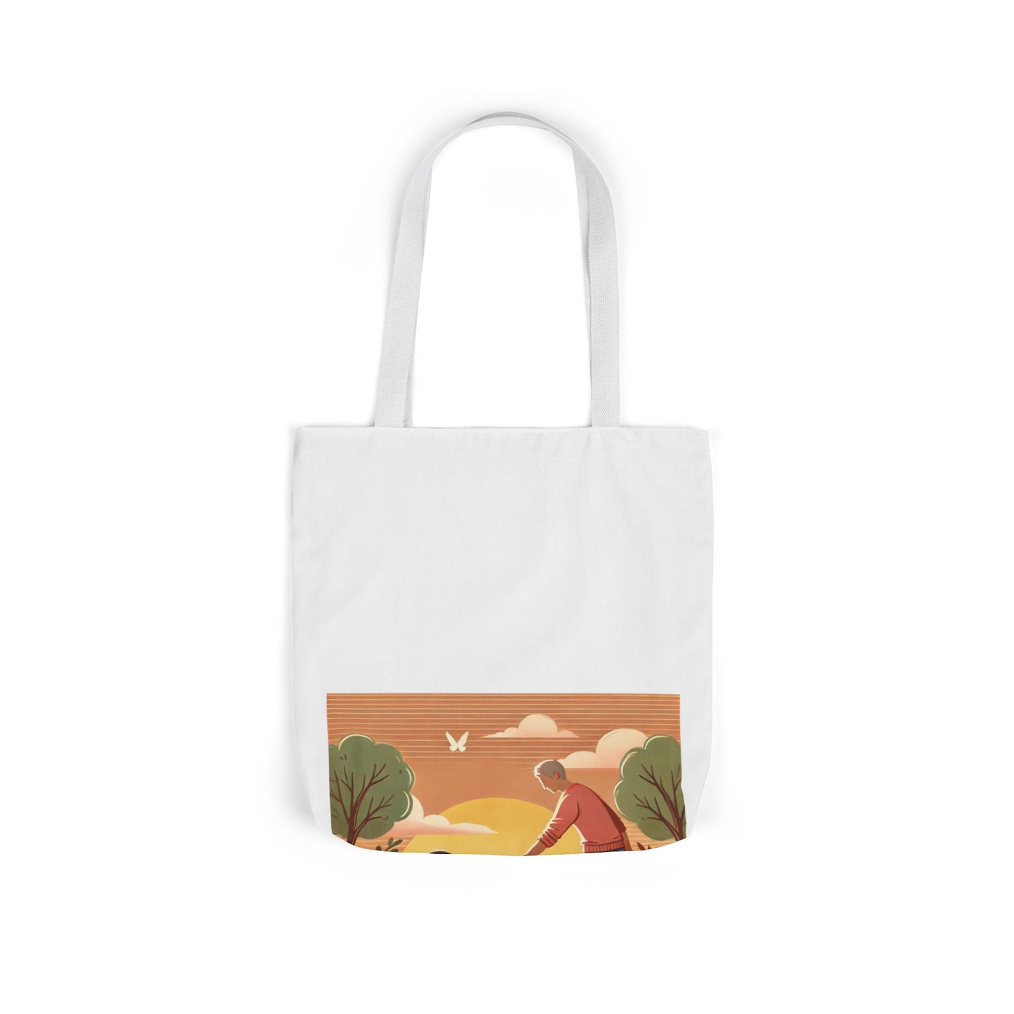 Helping Hands Sunset Garden Canvas Tote Bag