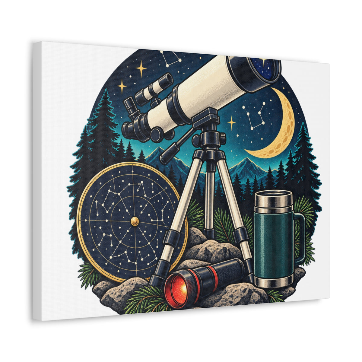 Backyard Stargazing Workshop Canvas