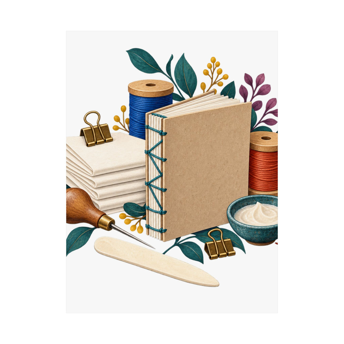 Hand Bookbinding Workshop Poster