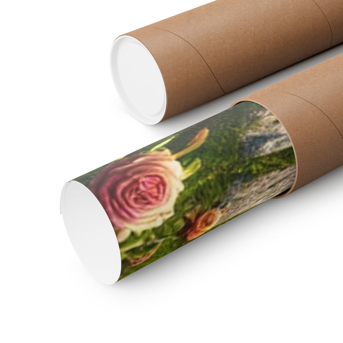 Sunlit Rose Gazebo Cottage Garden Wall Art Poster