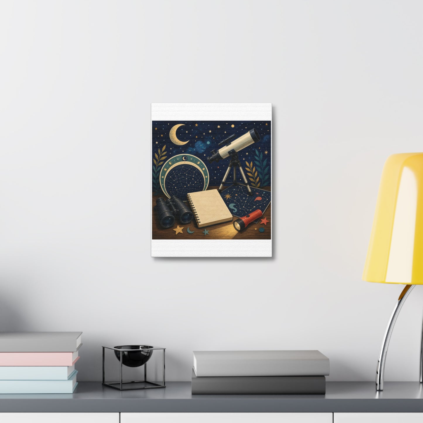Classic Stargazing Astronomy Hobby Canvas Art
