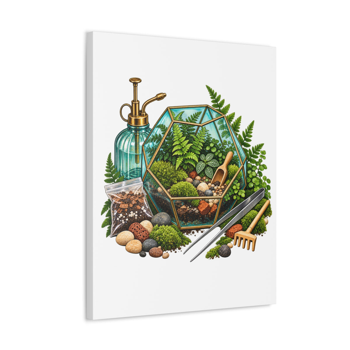 Fern Terrarium Building Workshop Canvas