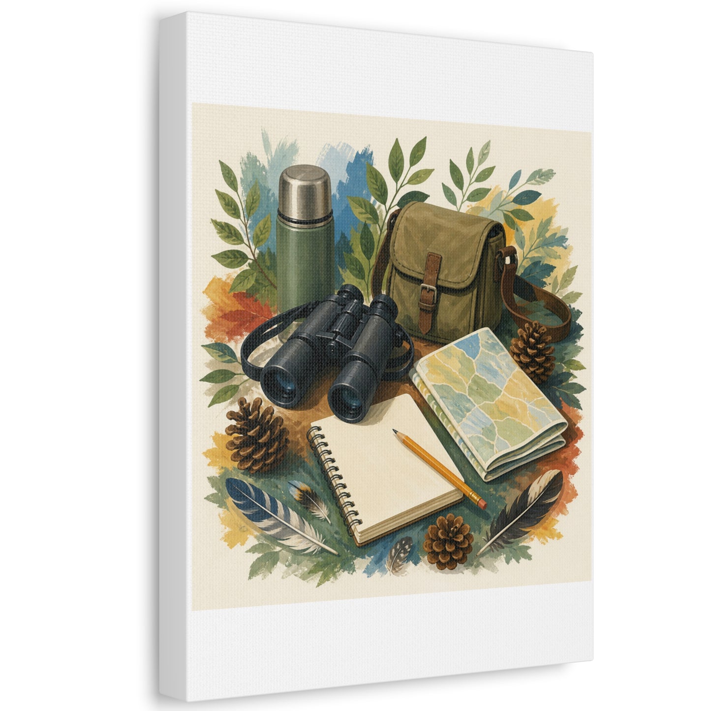 Peaceful Birdwatching Hobby Art Canvas Art
