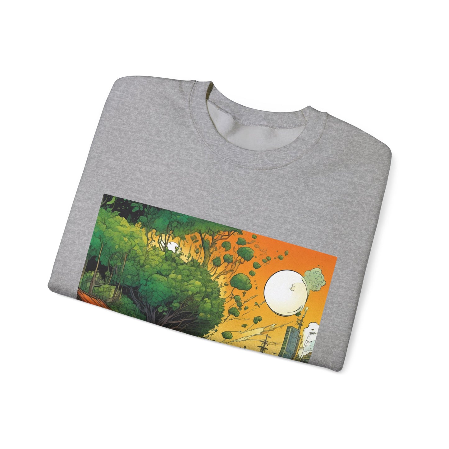 Cottage Road Landscape Nature Gift Art Sweatshirt