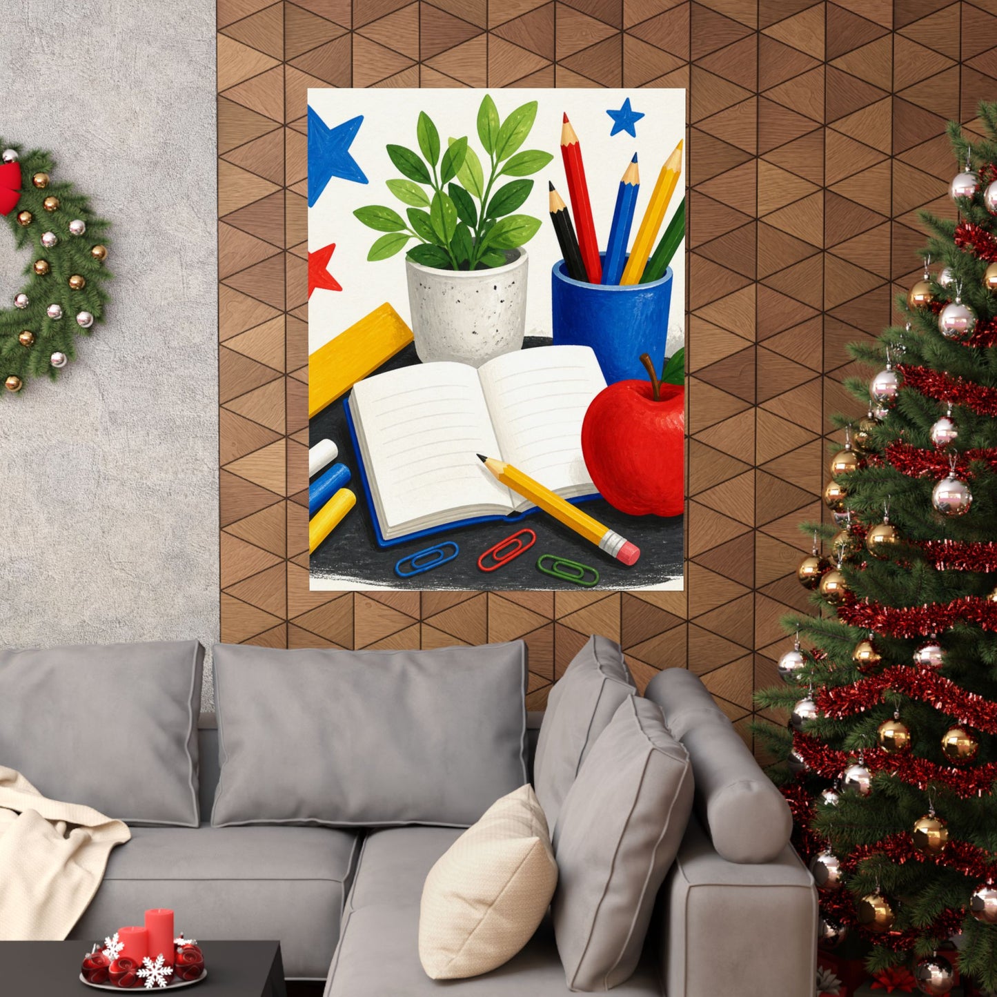 Colorful Classroom Supplies Teacher Appreciation Poster
