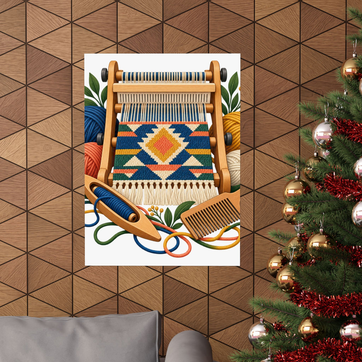 Geometric Hand Weaving Workshop Poster