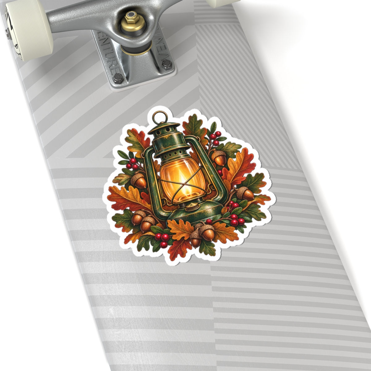 Autumn Oak Lantern and Acorns Sticker