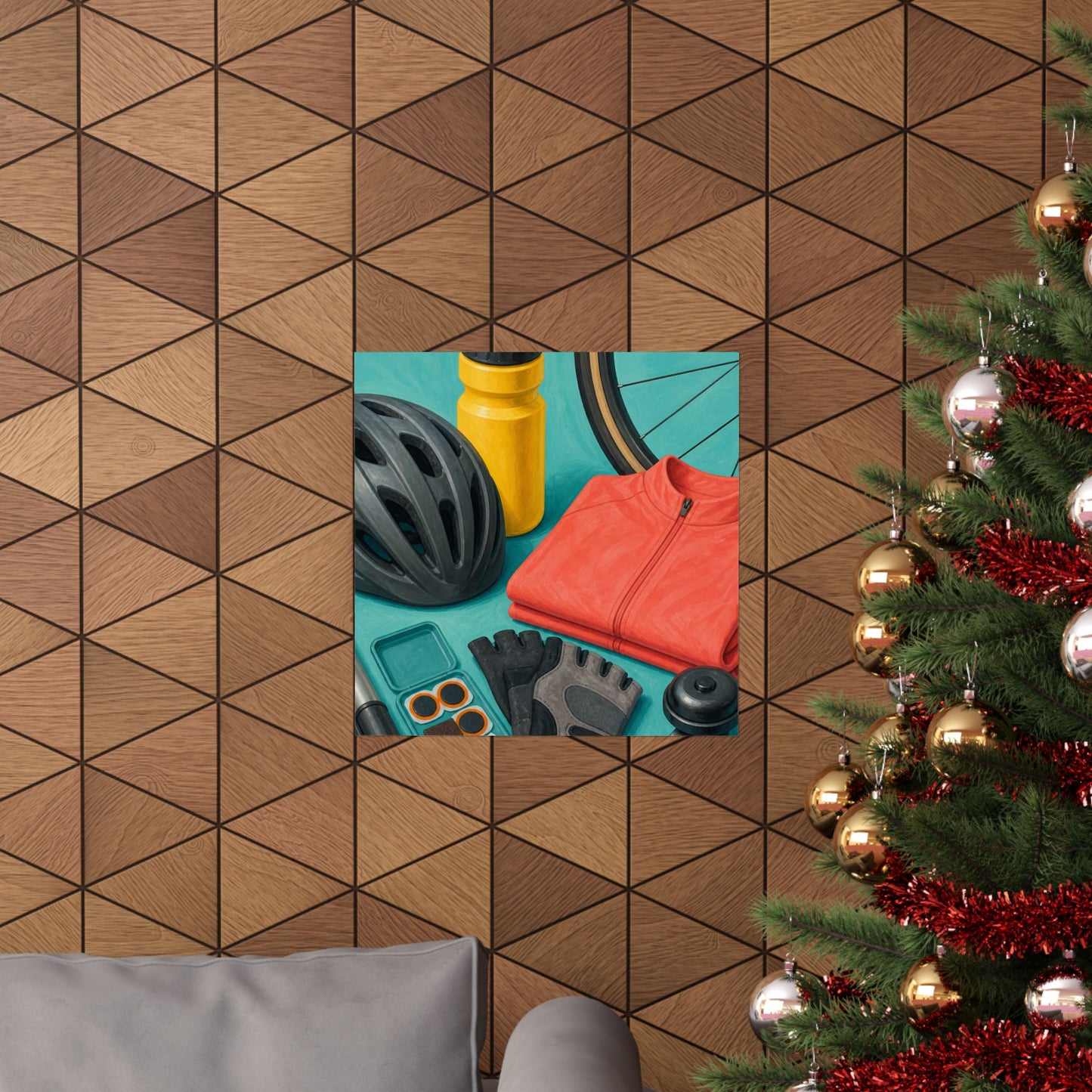 Colorful Cycling Gear Hobby Poster