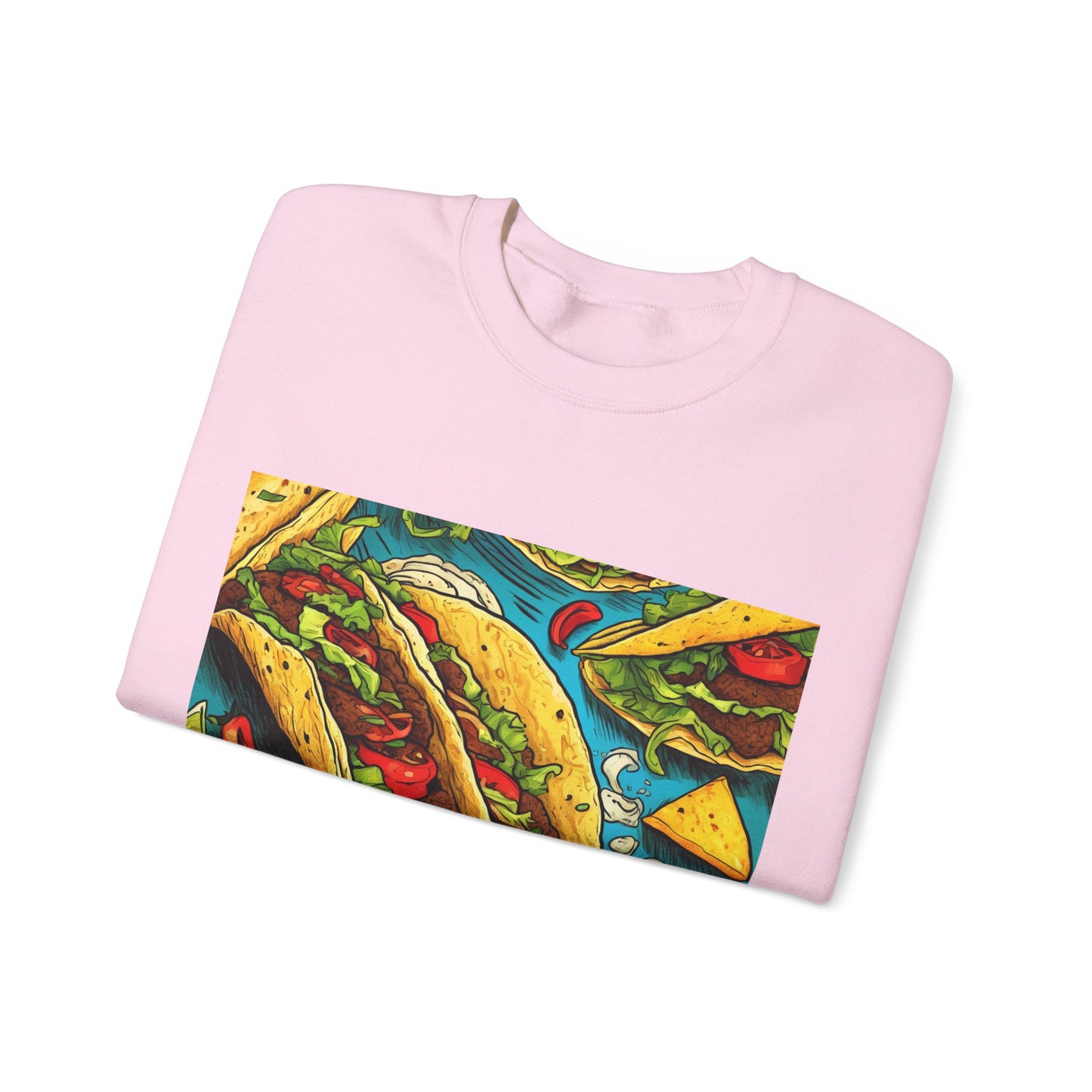 Taco Party Pattern Foodie Gift Art Sweatshirt