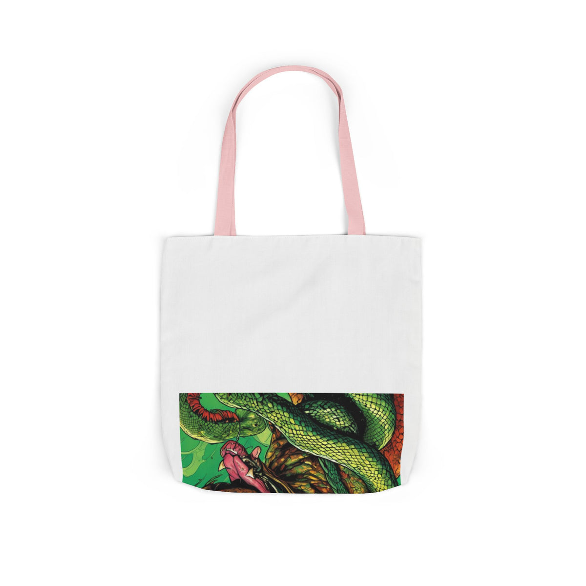 Serpent Guardian Dog Bold Fantasy Creature Tote Bag