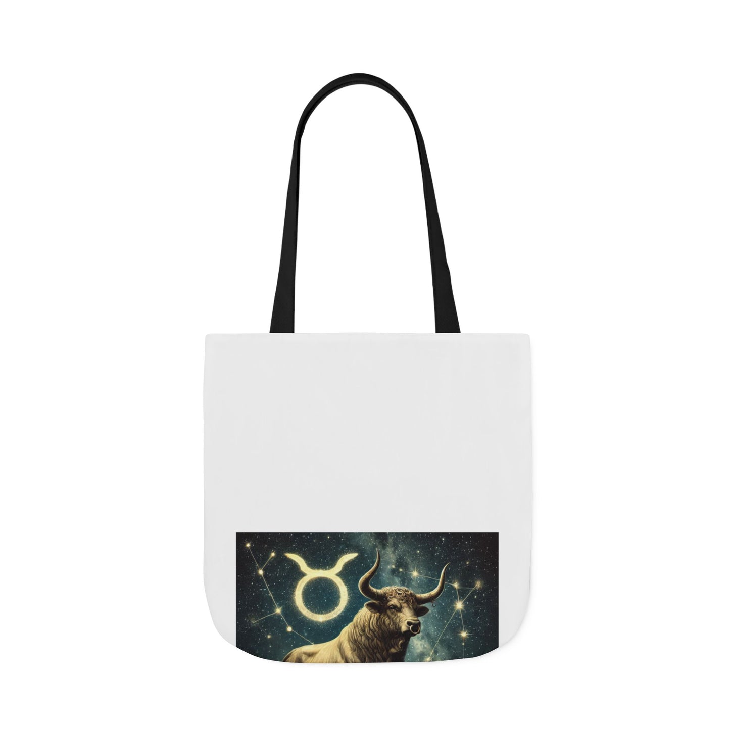 Taurus Bull Constellation Celestial Canvas Tote Bag