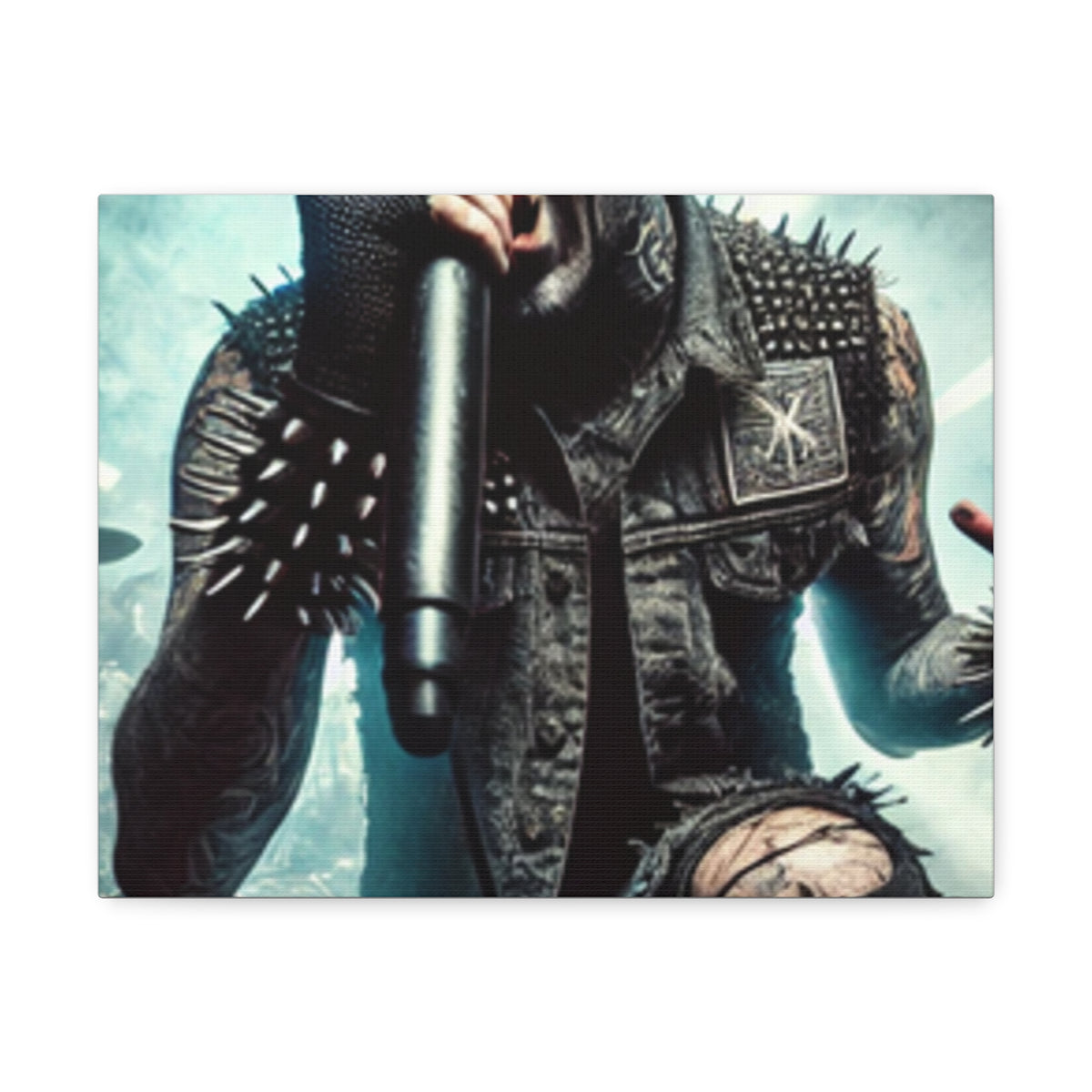 Punk Rock Vocalist Stage Energy Music Room Canvas Art