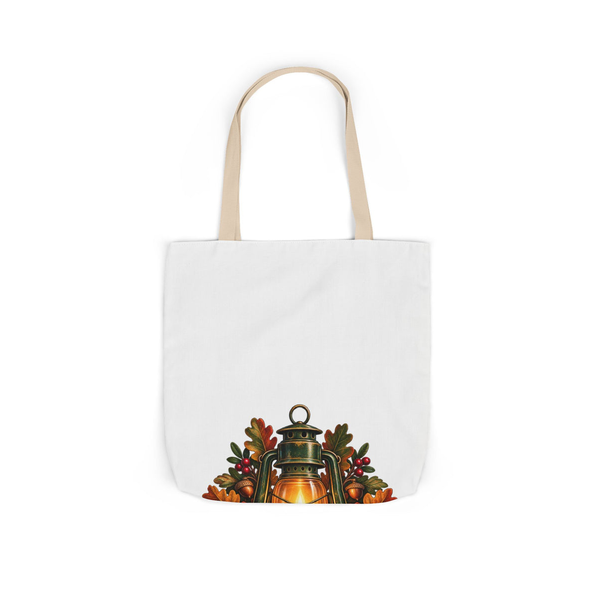 Autumn Oak Lantern and Acorns Tote Bag