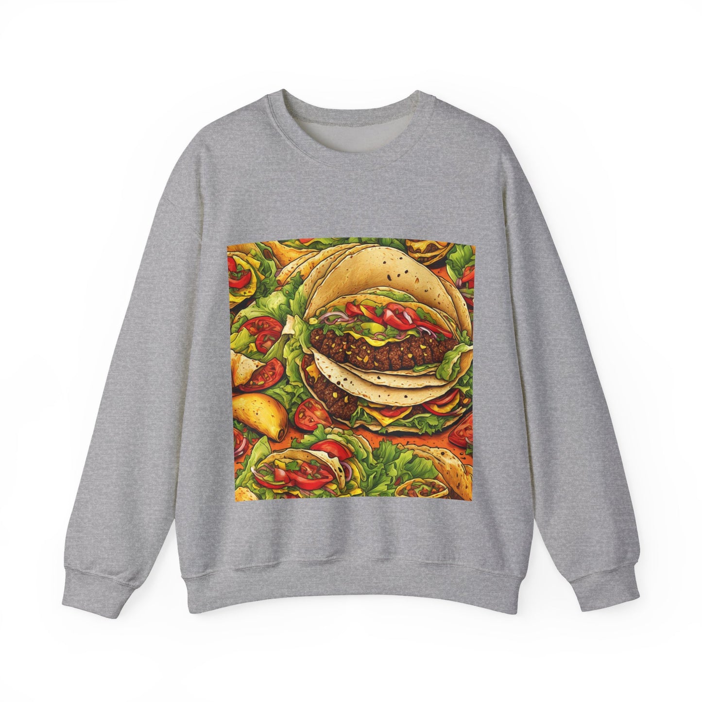 Stacked Taco Fiesta Foodie Gift Art Sweatshirt