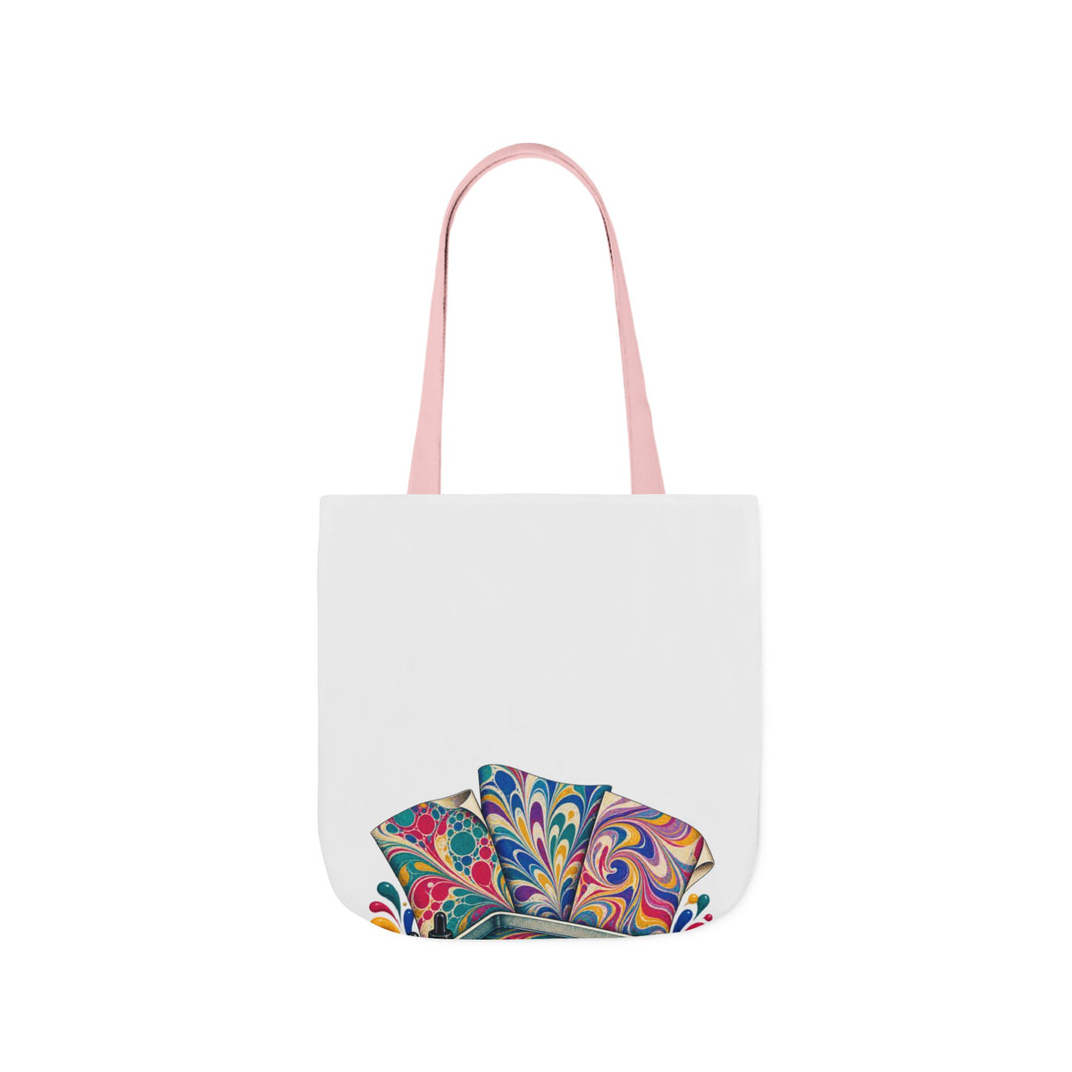 Colorful Paper Marbling Workshop Tote Bag