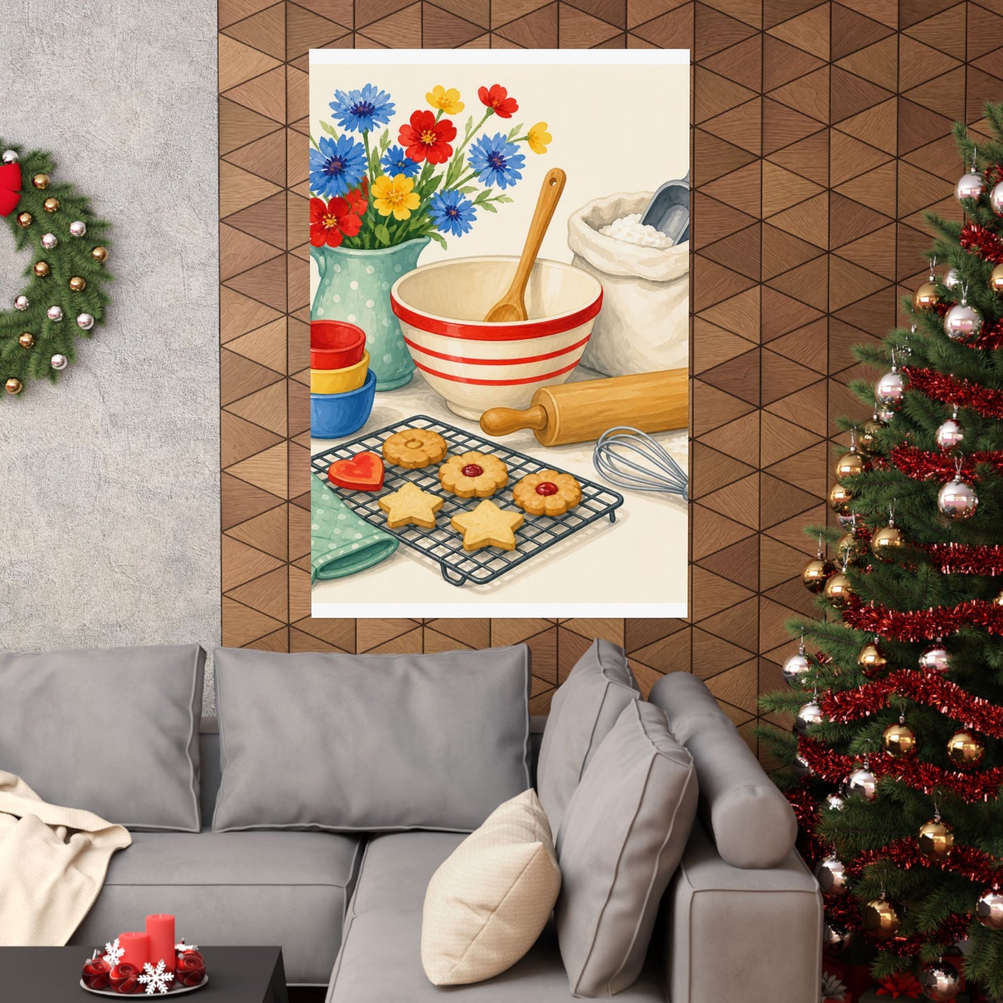 Cheerful Home Baking Hobby Poster