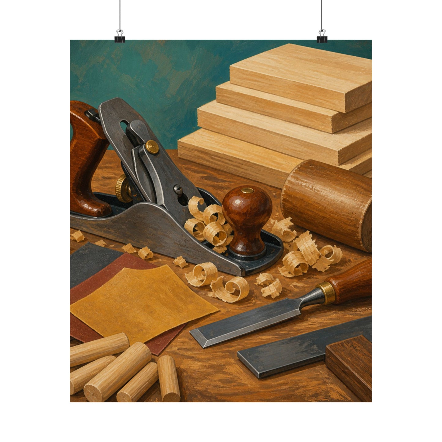 Classic Woodworking Tools Hobby Poster