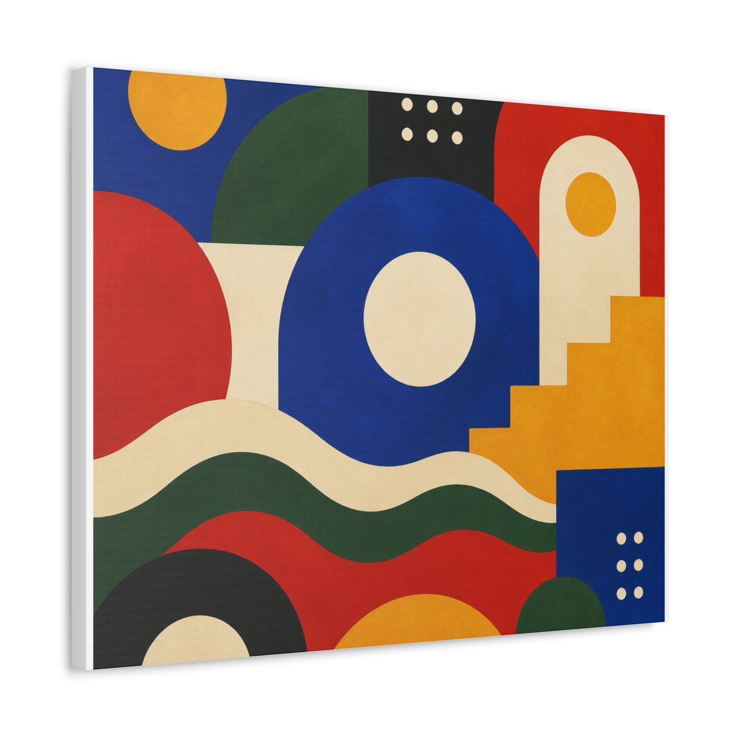Bold Geometric Balance Abstract Art Canvas Art