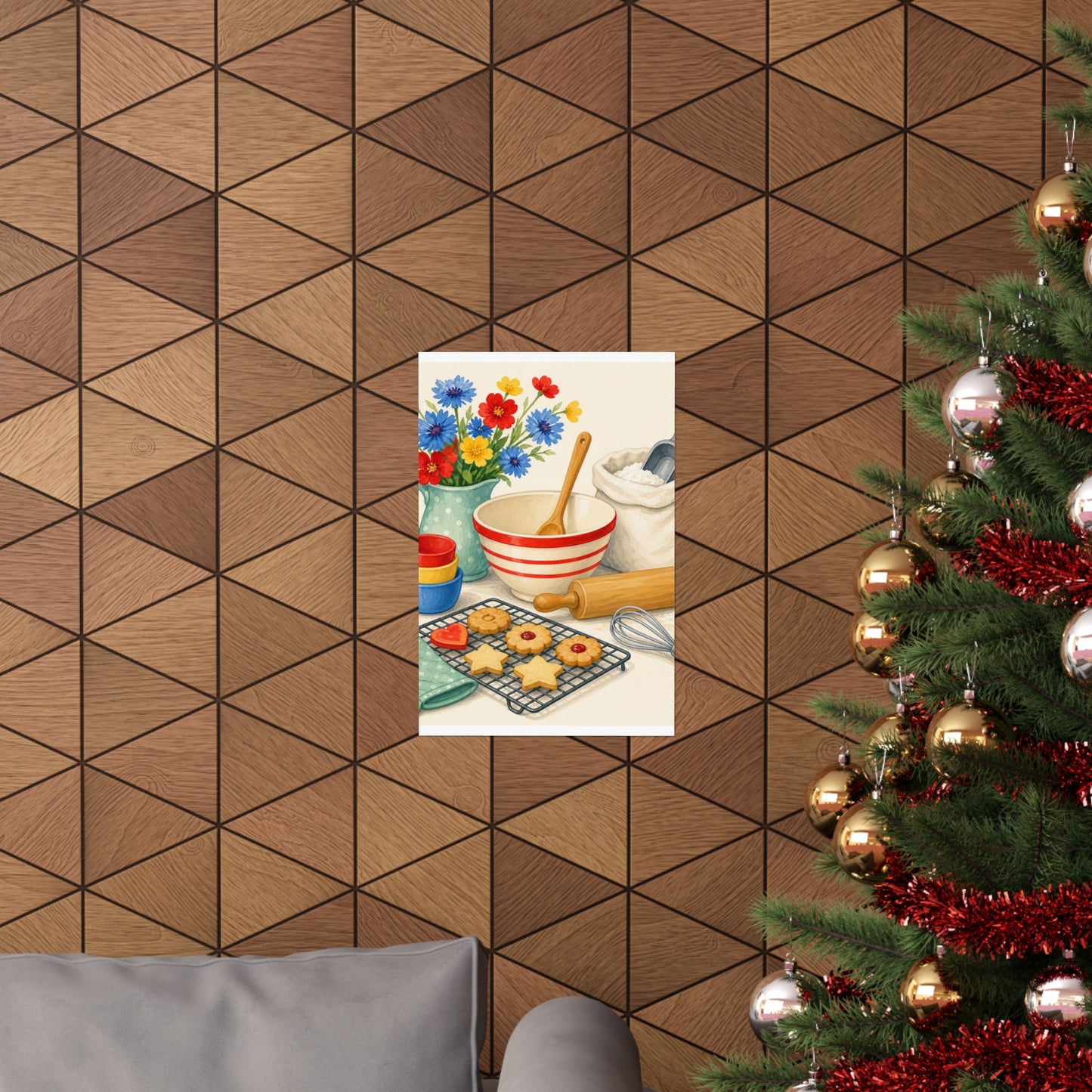 Cheerful Home Baking Hobby Poster