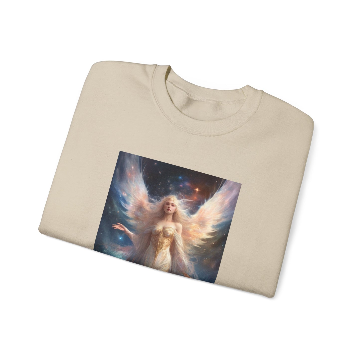 Celestial Winged Heroine Fantasy Portrait Sweatshirt