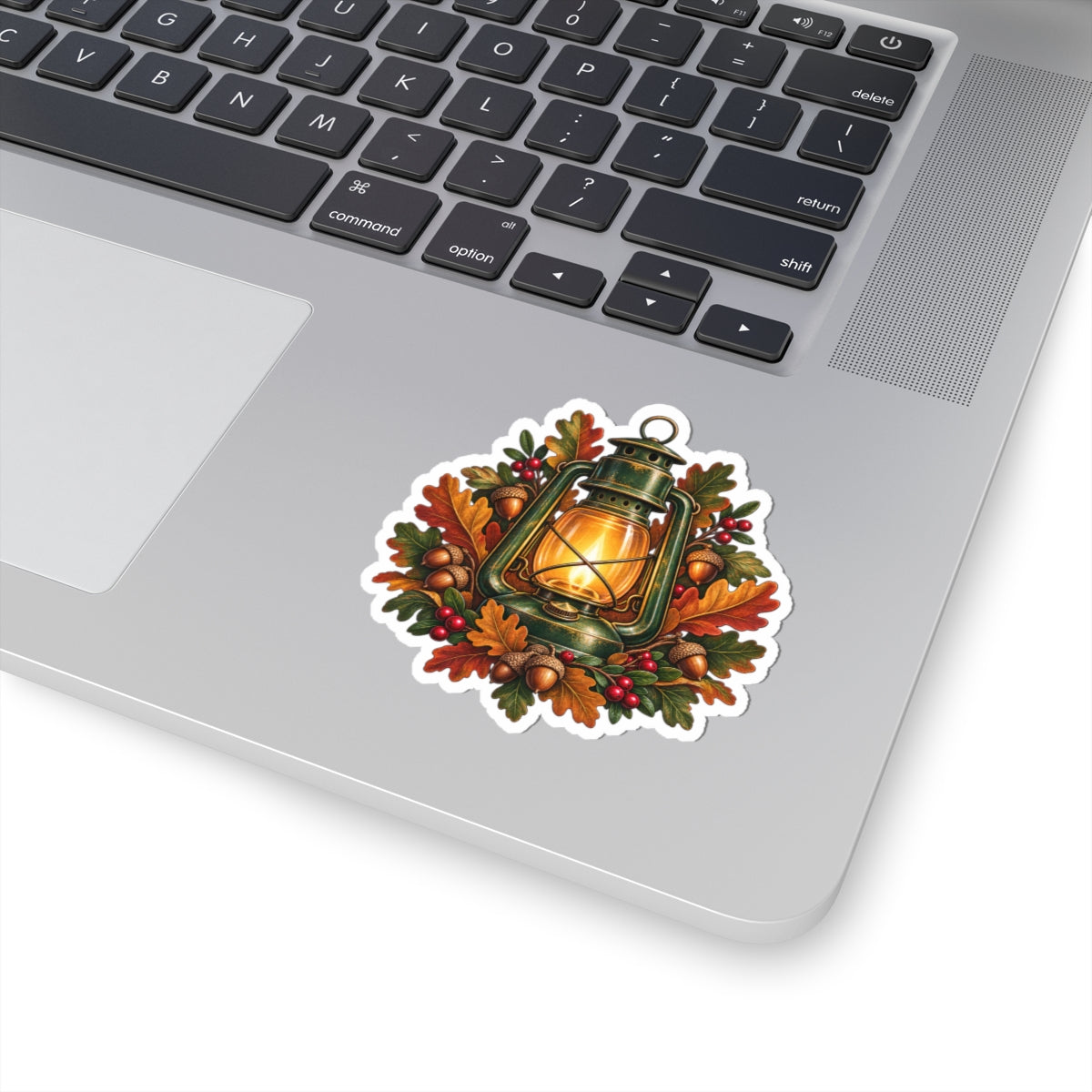 Autumn Oak Lantern and Acorns Sticker