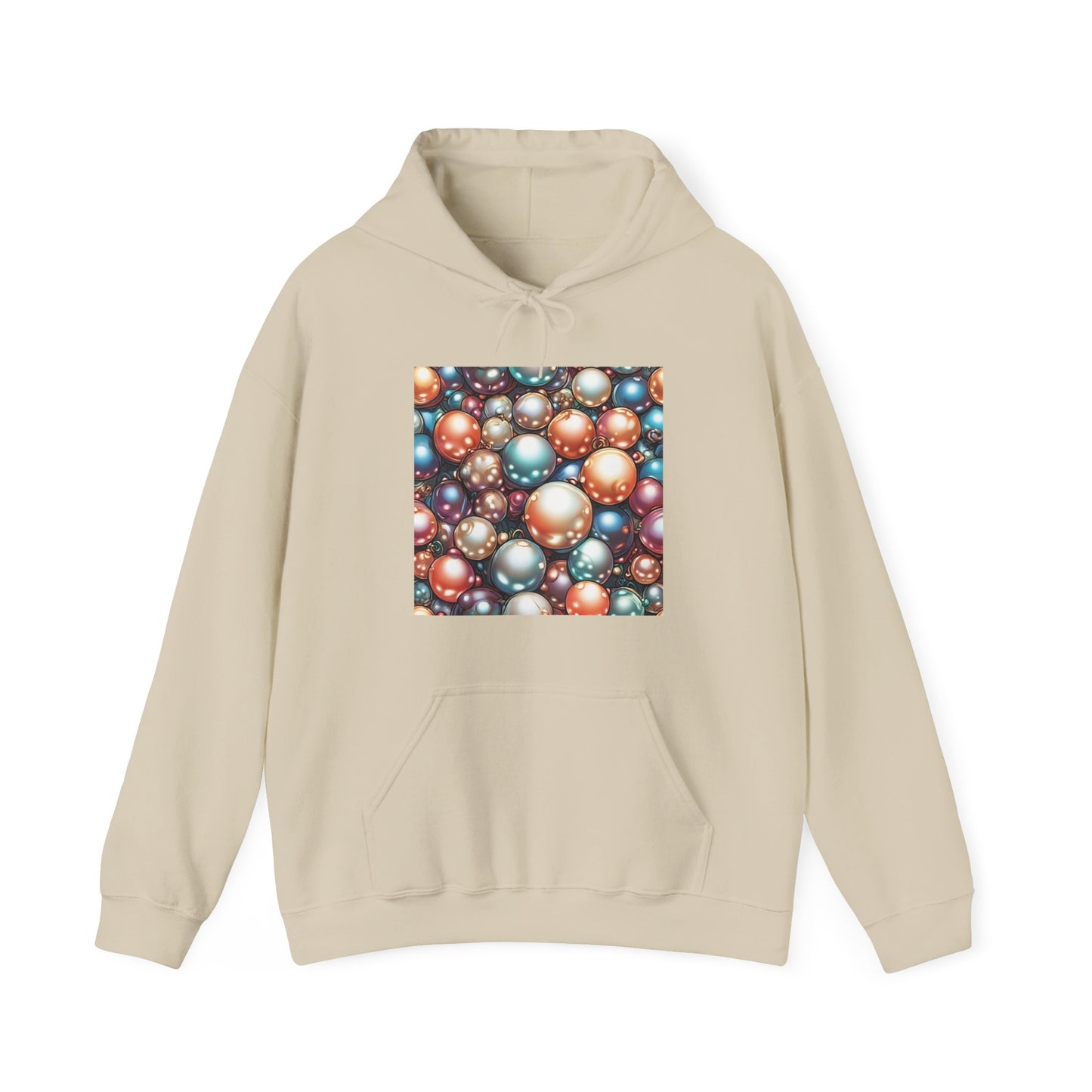 Glossy Orb Marble Abstract Gift Art Hoodie