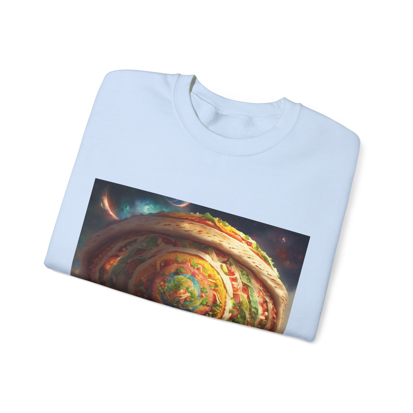 Cosmic Taco Portal Surreal Food Fantasy Art Sweatshirt