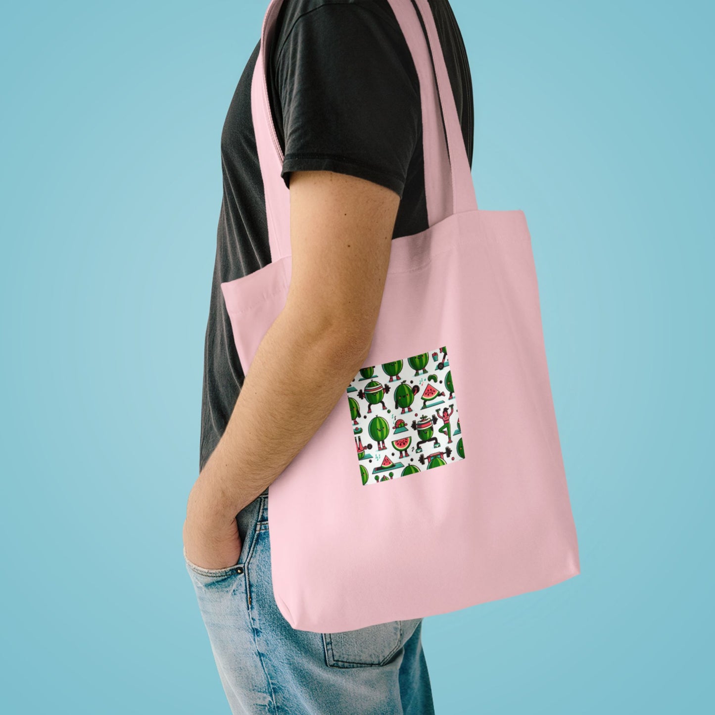 Watermelon Workout Club Cute Food Fitness Tote Bag