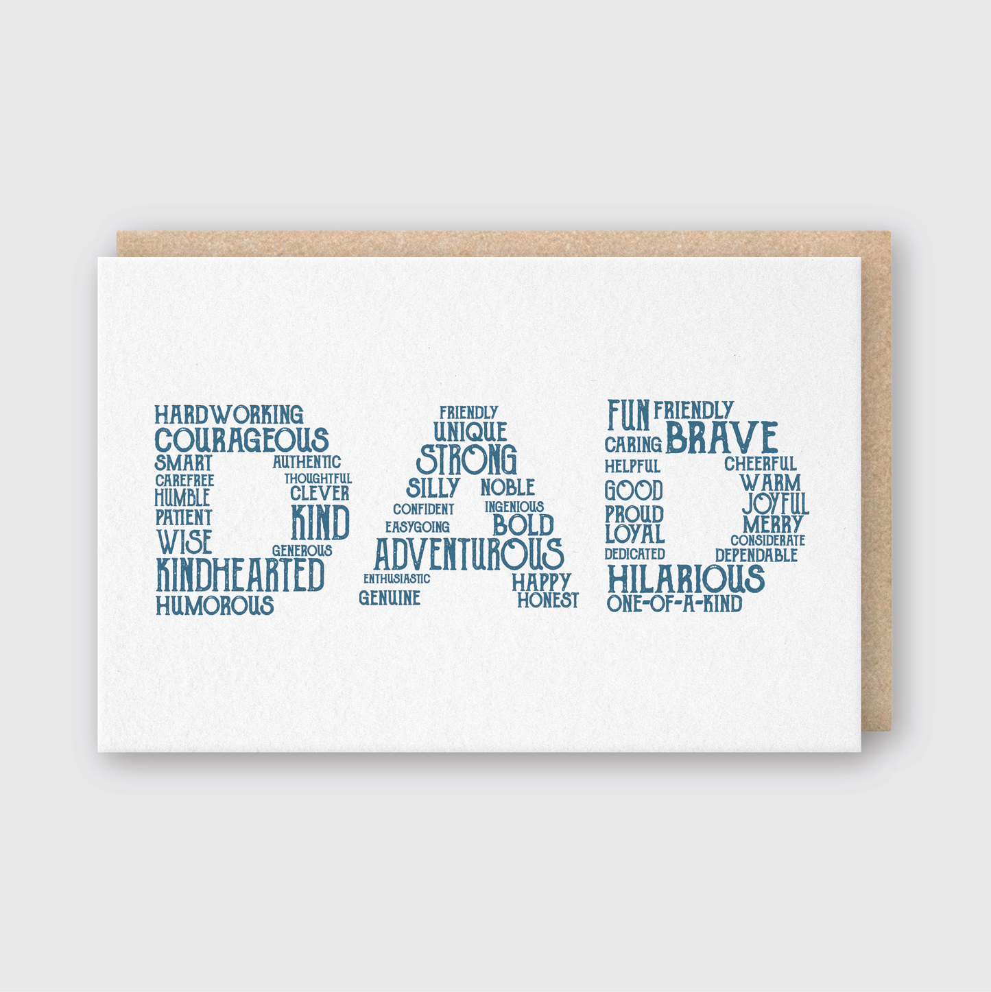 DAD Words Greeting Card