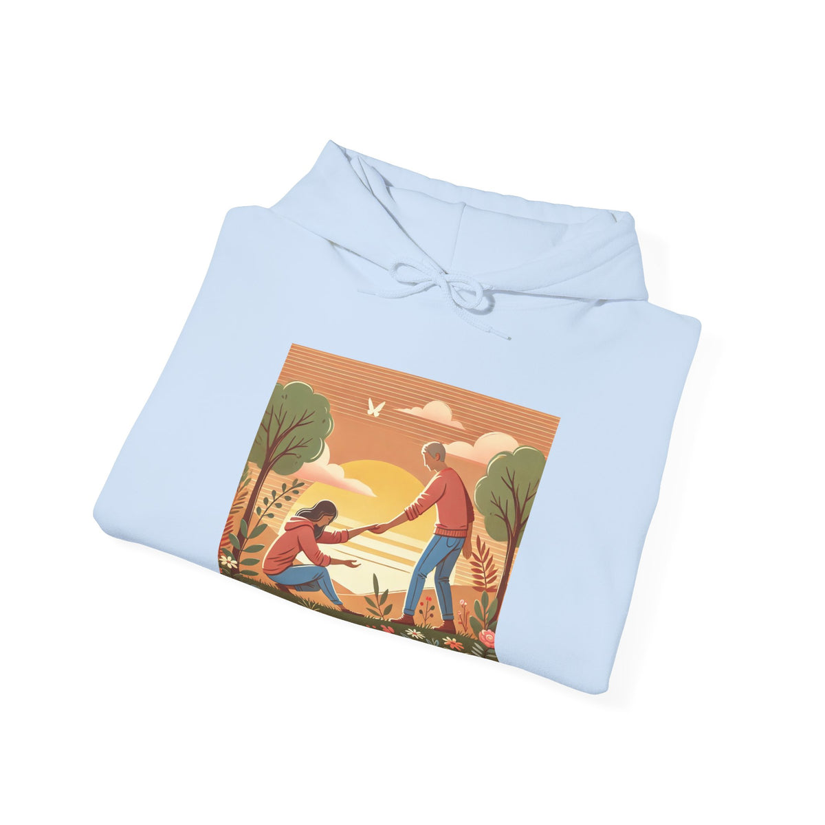 Helping Hands Sunset Garden Hoodie
