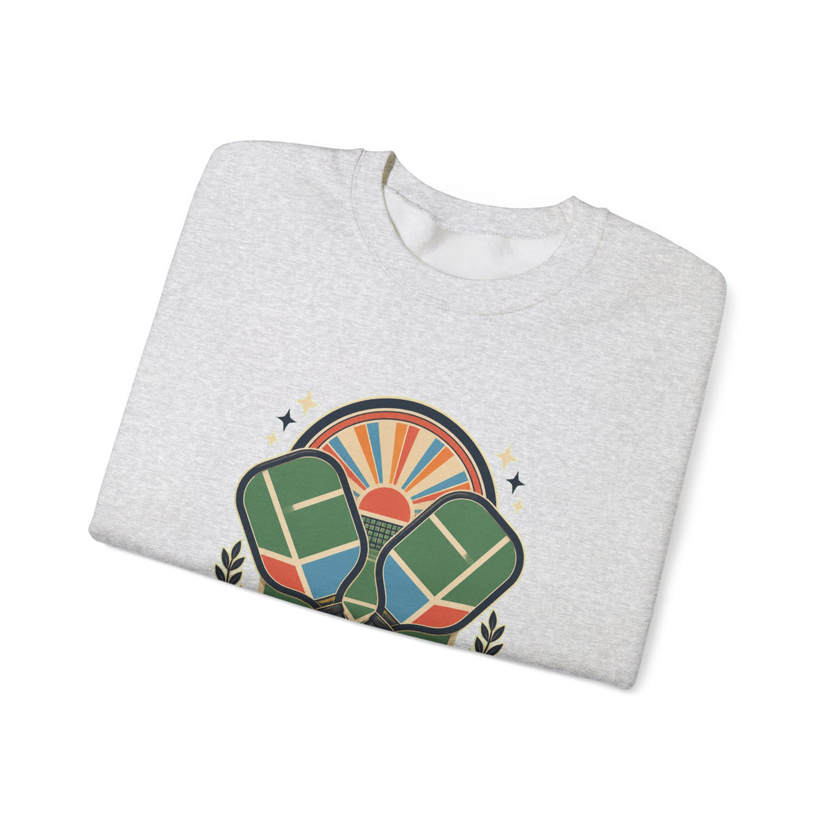 Retro Pickleball Court Club Sport Sweatshirt