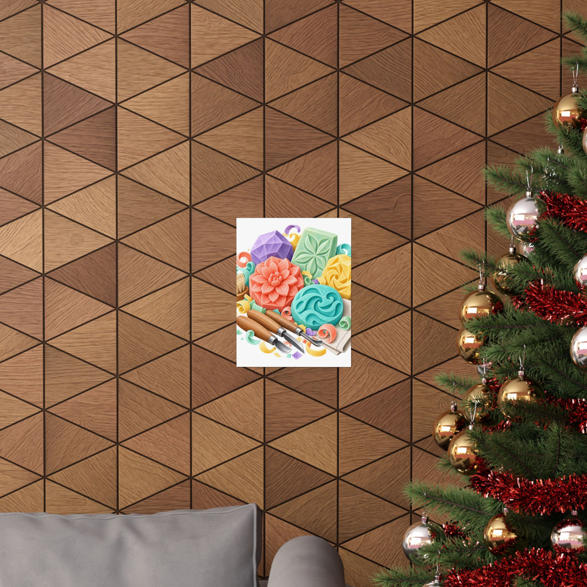 Colorful Soap Carving Workshop Poster