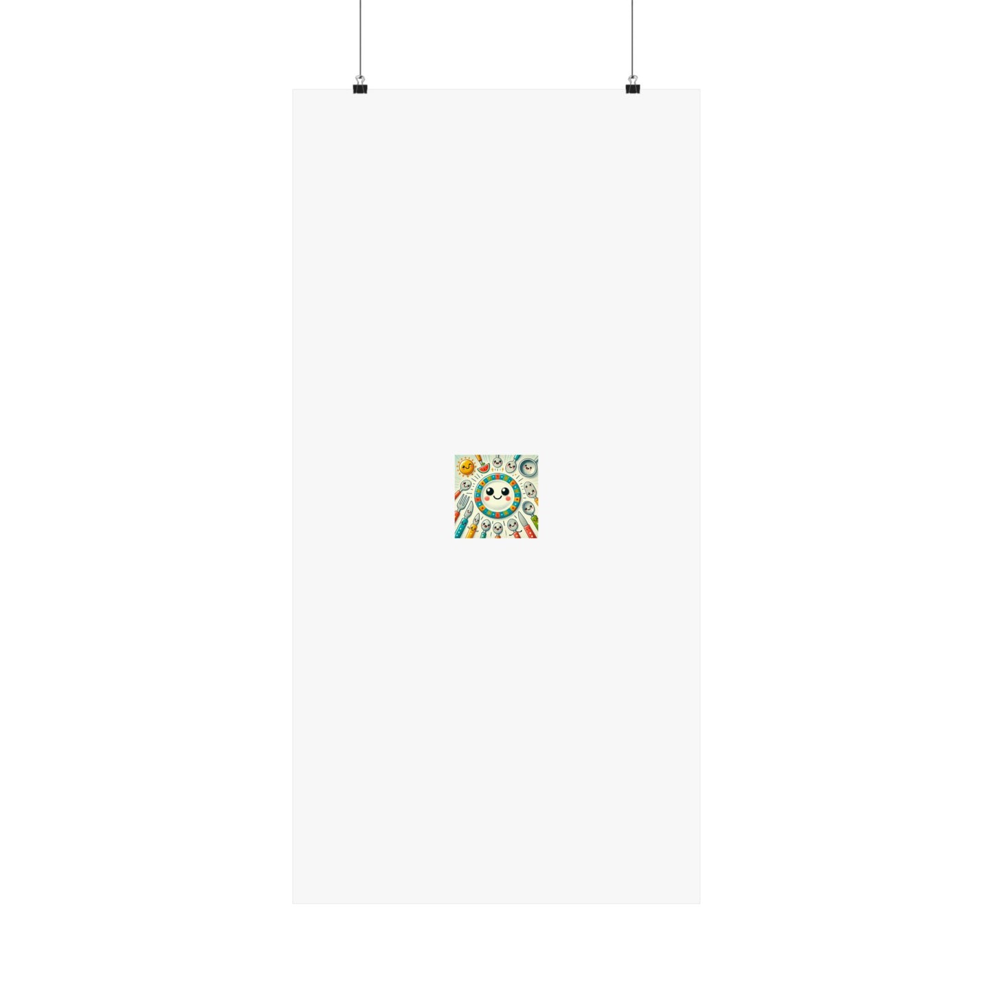 Happy Little Kitchen Club Kawaii Food Poster Kitchen Wall Art Decor